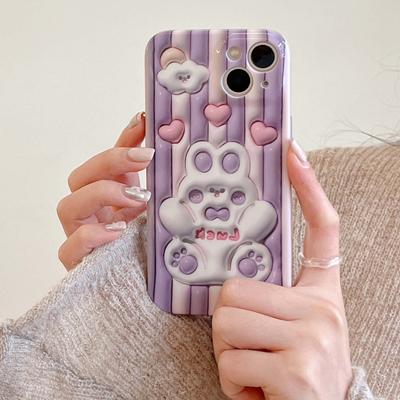 Cartoon Luck Rabbit Cloud Stars Ins Bunny Heart Soft Silicone Phone Case For Iphone 11 12 13 Promax 14 Pro Max Back Shell Capa