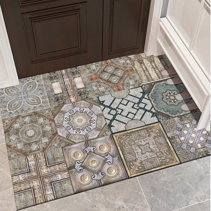 New Chinese Style Carpet Entrance Mat Entry Door Dirt Resistant and Easy To Maintain Foot Mat Living Room Coffee Table