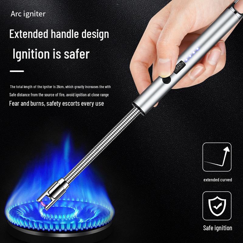 JL810 Elektronischer Zündstab: Verlängertes Gasherd-Zündgerät & Impuls-Ladefeuerzeug