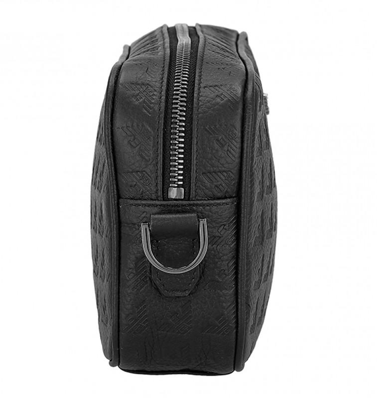 Emporio Armani Luxury Leather Cosmetic Bag Travel Bag Nero