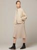 I Holic Cashmere Banded Flare Rib Knit Skirt