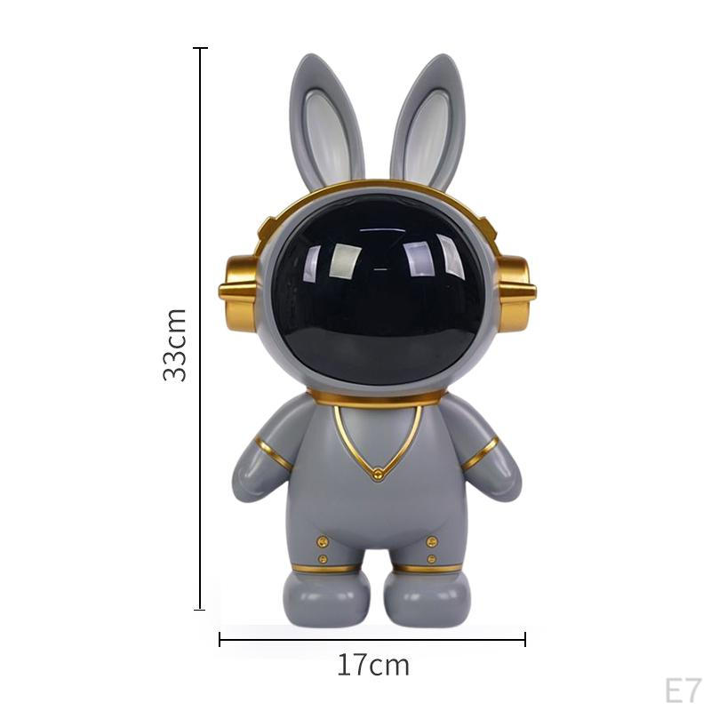 Geldkasse Astronaut Einfacher Zugang Weltraumhase Sparschwein Raumfahrer Statue Dekorativ für Kinder Erwachsene