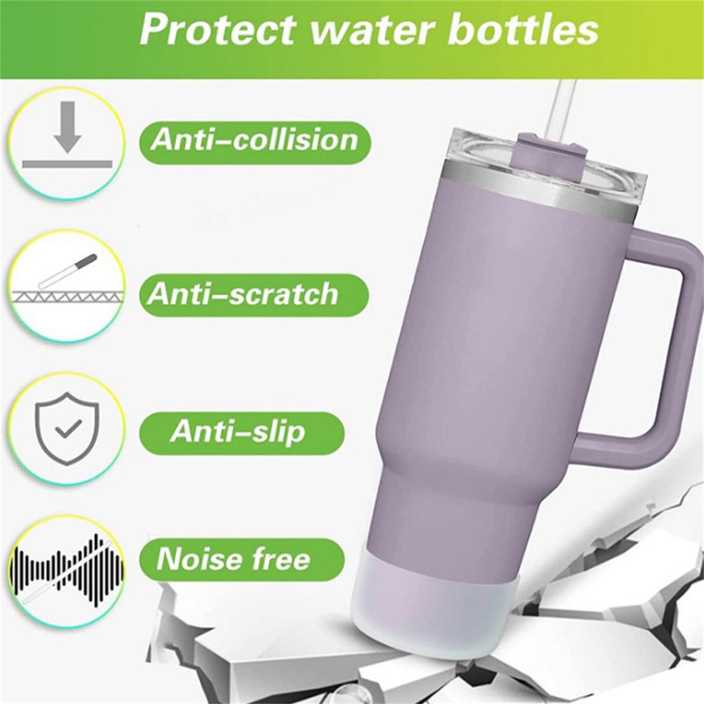 4 Pieces Silicone Boot Sleeve Protective Silicone Covers for Water Bottle Bottom