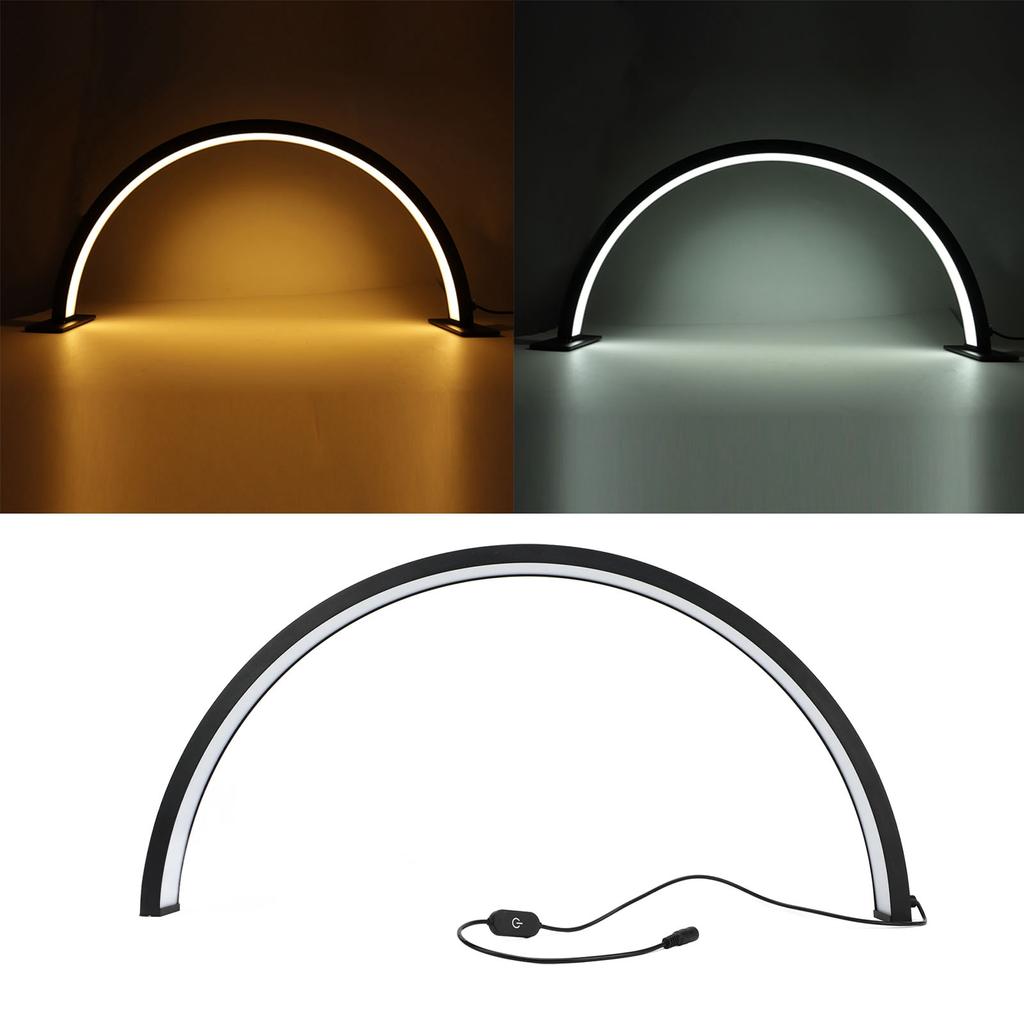 LED Halbmondlicht 35W 28 Zoll Aluminiumlegierung Dimmbare Halbmond Nagel Schreibtischlampe für Wimpern