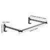 Wall Mounted Clothes Hanger non-punching Bathroom Toilet Drying Hanger For Dormitory Laundry Folding Indoor Laundry Hanger