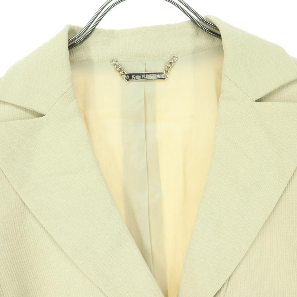unused K of KURIZIA tailored jacket 40 beige Women Used