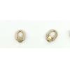 Zinc Alloy Ear Buckle Monk Head Ring with Nipple Stud for Phone Cases