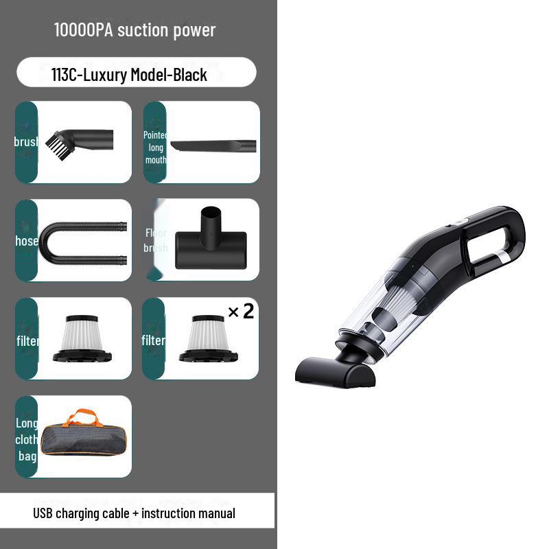 Rechargeable Handheld High-Power Portable Vacuum Cleaner for Cars and Home