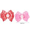 20Pcs Non-elastic Dog Hair Flower Bow Shape Pet Lace Headwear Pet Bow Hair Band  Daily Decoration