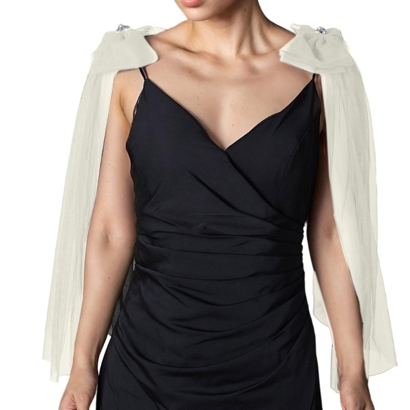 

Epaulet Shoulder Cover Tulle Epaulet Shoulder Jewelry Shoulder Board for Drama Play Costume Elegant Wing слонова кістка