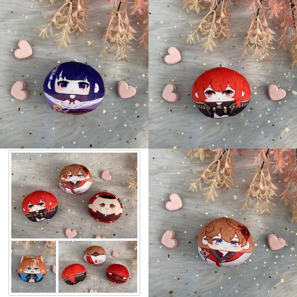 Genshin Impact Plush Dumpling Albedo Xiao Zhongli Thoma Key Chain Soft And Safe Gift