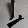 Fashion Winter Fashion Pointed Toe Women Long Over The Knee Boots Street Style Thick Heels Party Stripper Female Shoes