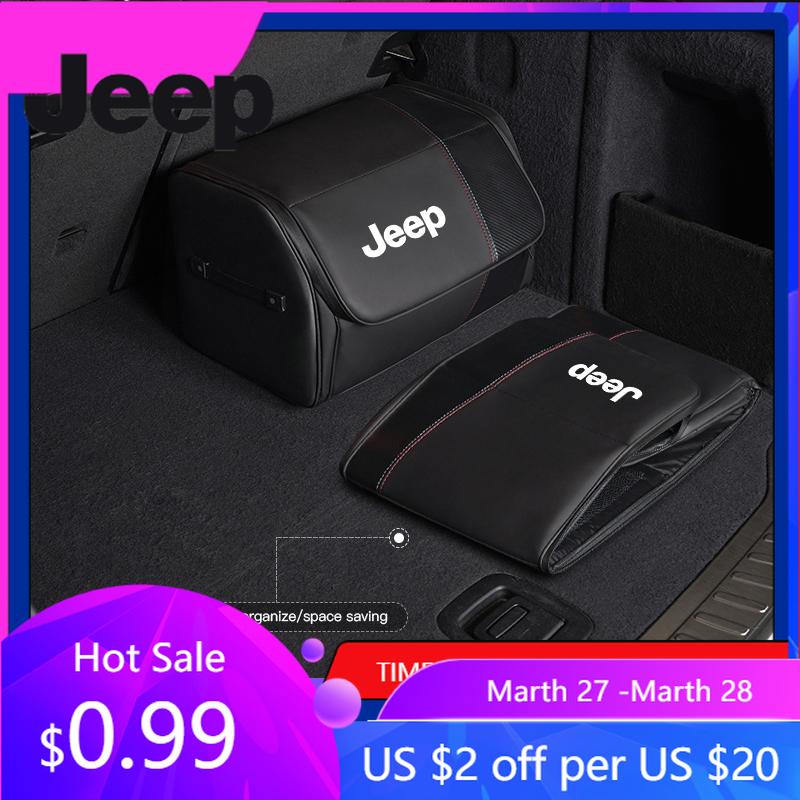 Per Jeep Scatola Organizzatrice per Bagagliaio Auto Borsa Porta Attrezzi ad Alta Capacità Per Jeep Renegade Wagoneer Avenger Recon Wrangler JK Gladiat