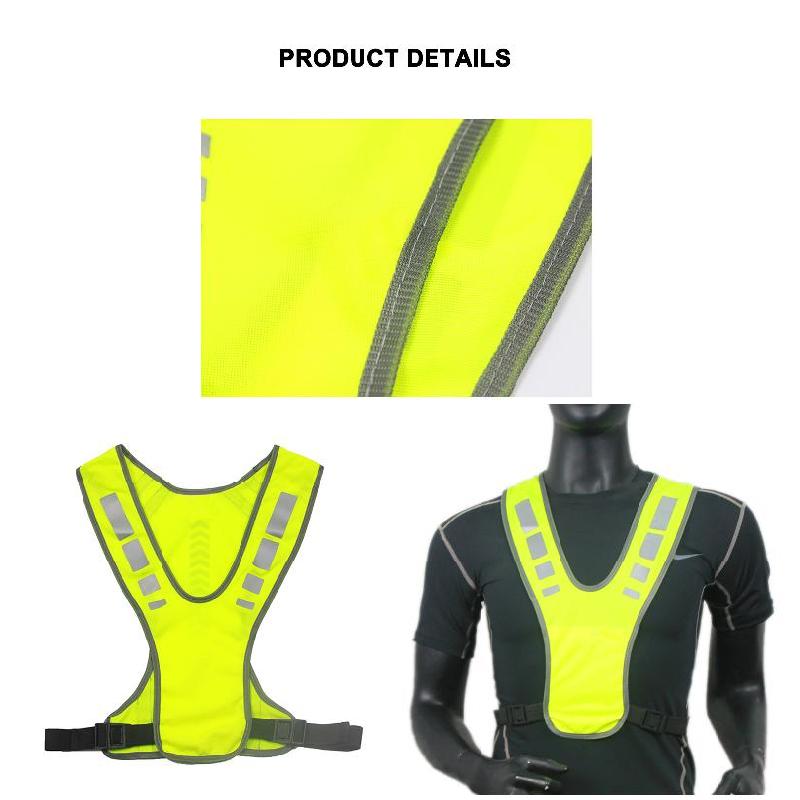 Outdoors Reflective Vest Comfortable Breathability Safety Night Jacket For Man Woman Running Jogging Cycling Motorcycle Walking