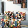 1/4pcs Colorful Cactus and Flower Patterned Pillowcases Sofa Cushion Cover Home Bedroom Room Decoration
