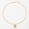 Marchio - Collana con ciondolo moneta romana vintage, semplice rilievo astratto