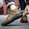 Newest Men'S Geunine Leather Suede Shoes Men Boots Fashion Mens Ankle Boots Casual Hiking Shoes Autumn Comfortable Outdoor Man Boot