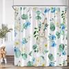 Shower Curtain, Easter Bunny Egg Waterproof Polyester Bathroom Curtain With Hooks, Spring Rabbit Dog Holiday Decor Bath Curtain