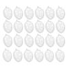 12Pcs Clear Plastic Egg Shaped Ornament Fillable Hollow Balls for Holiday DIY Decoration Christmas Tree Hanging Baubles Easter