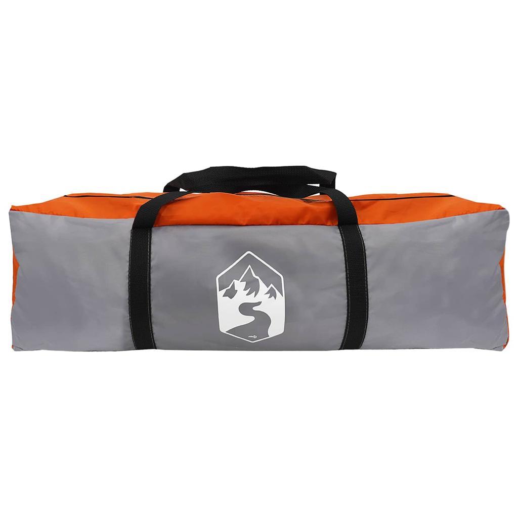 Instant Tent with Roof Grey and Orange 365 x 380 x 200 cm