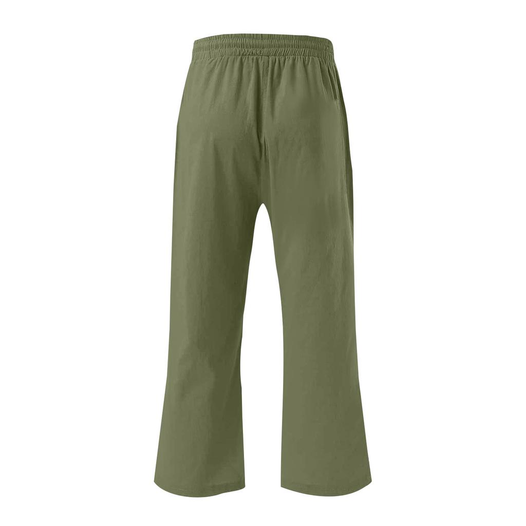 Women's Casual And Fashionable Color Loose Pants With Pocketes