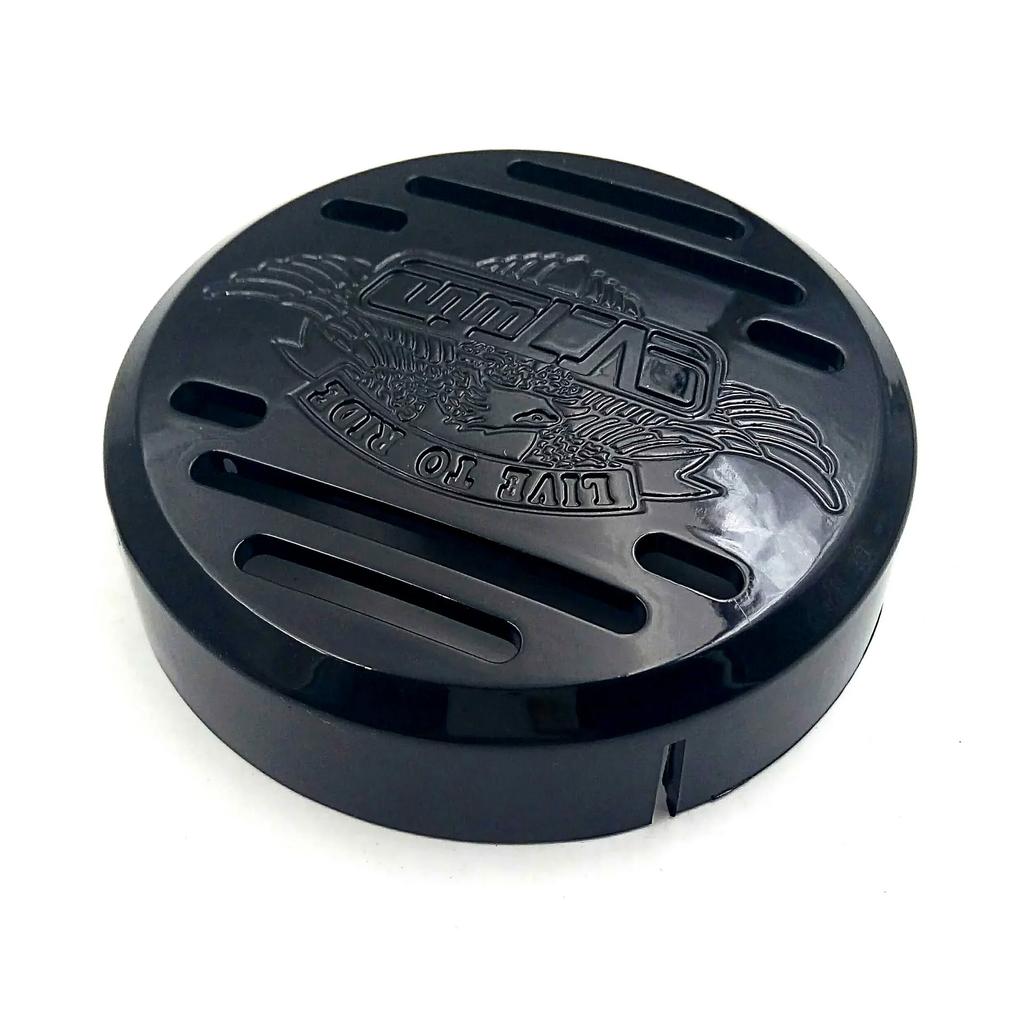 For Motorcycle Kawasaki Vulcan 800 Yamaha V-Star 650 1100 Classic Silverado BLACK Horn Cover