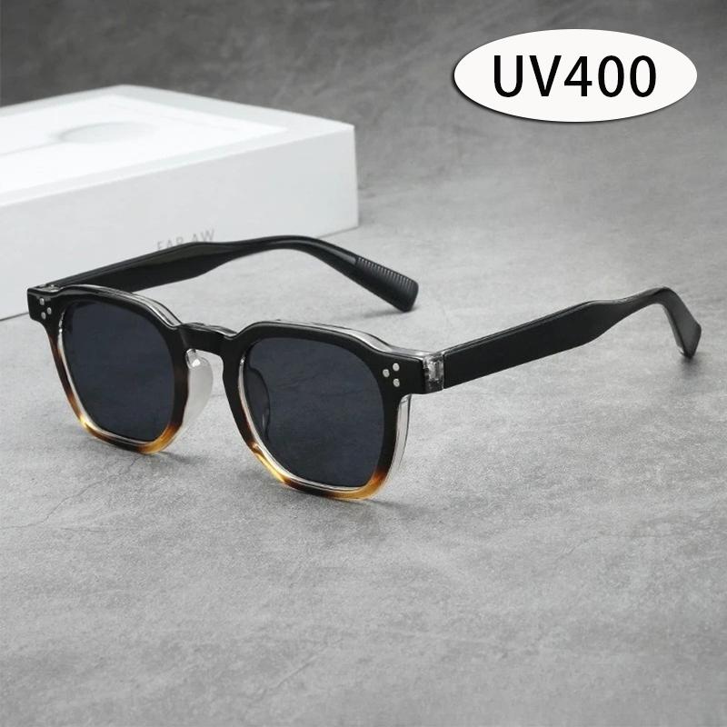 Retro Square Frame Sunglasses Men and Women Senior Sense of UV Protection Sun Glasses Luxury Brand Outdoor Popular Eyeglasses