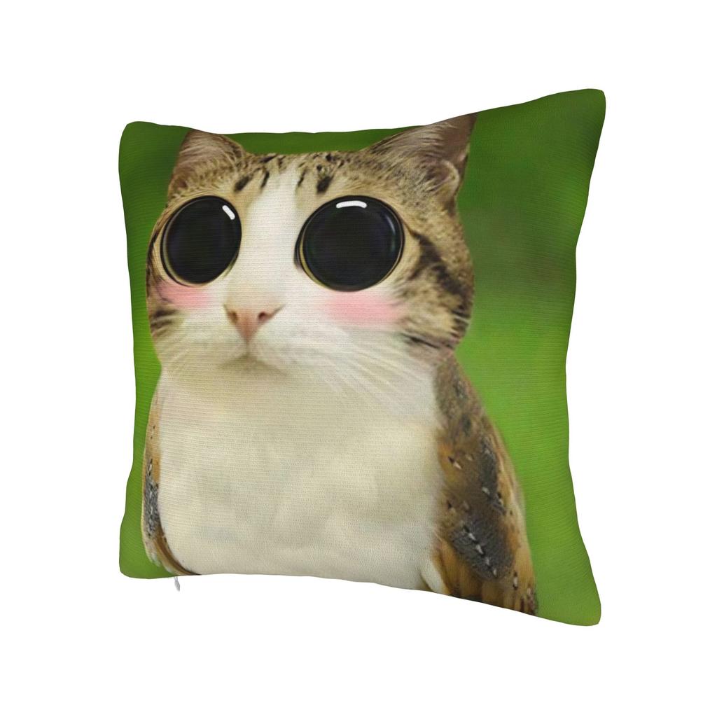 Meowl Cat Owl Meme Pillowcase Printing Cushion Cover Decorative  Pillow Case Cover Seater Square