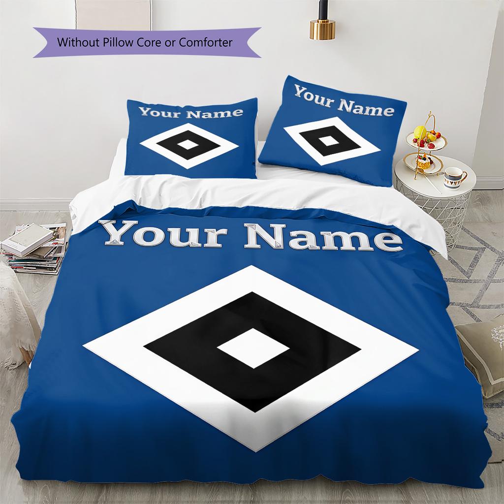 Custom Name HSV Bedding,Quilt Set Quilt Cover Pillowcase Home Birthday Gift(1 * Duvet Cover + 2 * Pillowcase, Without Core) -HE69