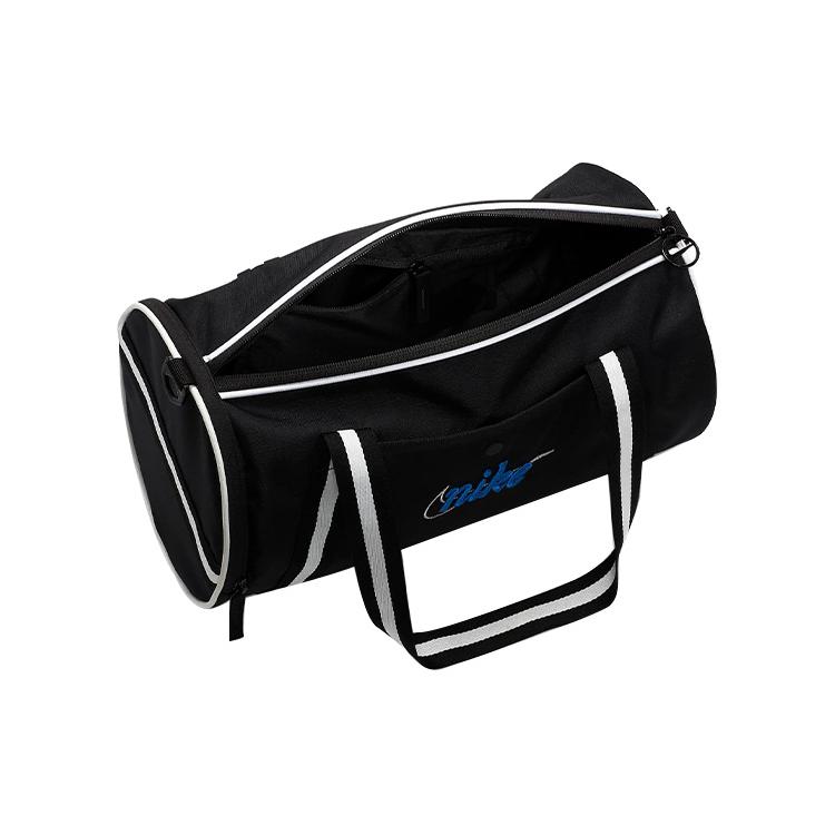 New Nike Heritage Polyester Portable One Shoulder Crossbody Gym Bags Large Size Unisex Black DR6261-010