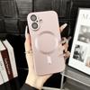 Magnetic Adsorption Metal Paint Phone Case for iPhone 15/16 Pro Max with Precise Cutouts, Drop-Proof Design
