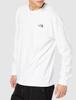 The North Face Long Sleeve Back Square Logo UV Size M Men's Tee, Quick-Drying, Protection, Anti-Static, White,