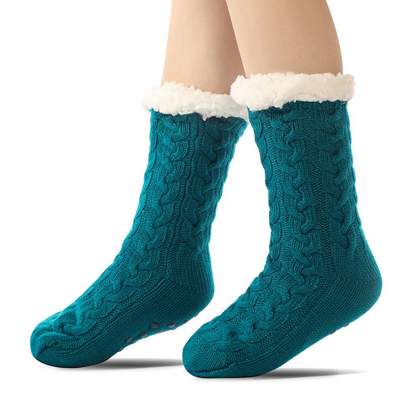 Rutschfeste Fleece-Haussocken - Gemütliche Herbst-/Winter-Haus- und Bodensocken