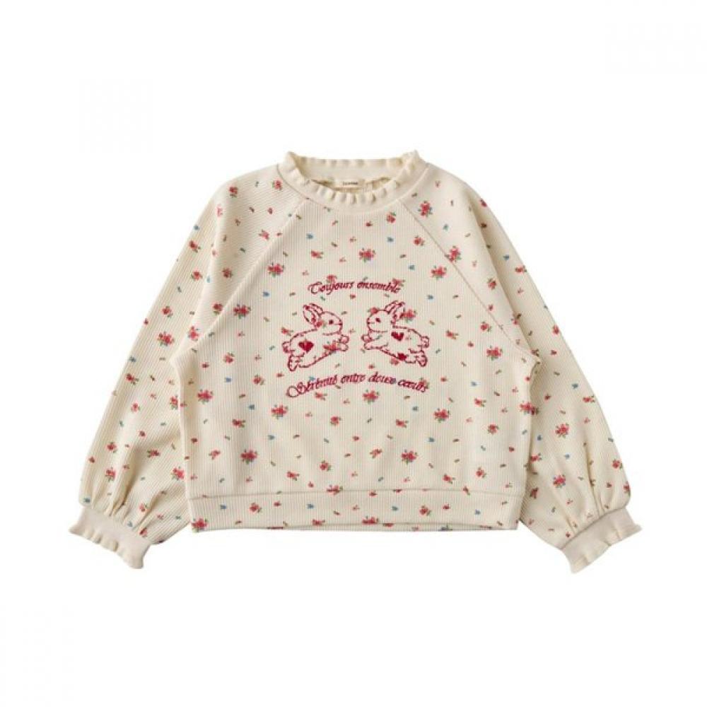 Littleground Waffle Flower Sweatshirt  76112 334 04 IVORY/145