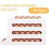 4 Tiers Egg Holder Automatic Rolling Egg Dispenser For Refrigerator Organizer Eggs Storage Container for Countertop
