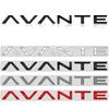 AAWB1 AAPR1 Glossy Black Compatible Compatible for AVANTE Letter Metal Logo Badge 3D Stickers Trunk Emblem Decal Decoration Car Styling Accessories