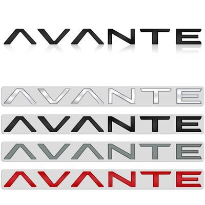 AAWB1 AAPR1 Glossy Black Compatible Compatible for AVANTE Letter Metal Logo Badge 3D Stickers Trunk Emblem Decal Decoration Car Styling Accessories