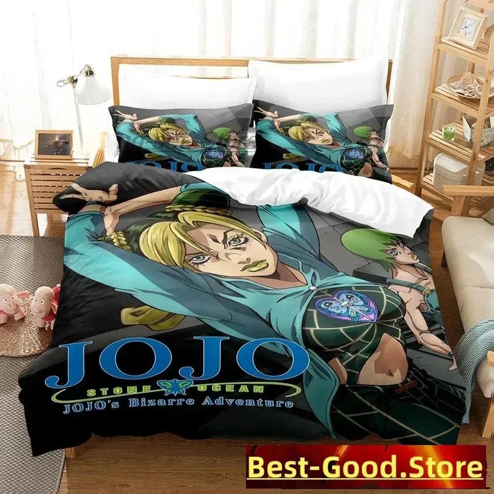 

Comforter 3D Print Anime Jojo Bizarre Bedding Set Printed Bed Set With Bed Soft Queen King Size Bedclothes Home Comforter (quilt)-EU Single(135*200cm)3pcs