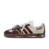 VL COURT 2.0 Silver Thread Cushioning Low Top Skateboard Shoes Unisex Beige Brown HQ1802(TeamM-)