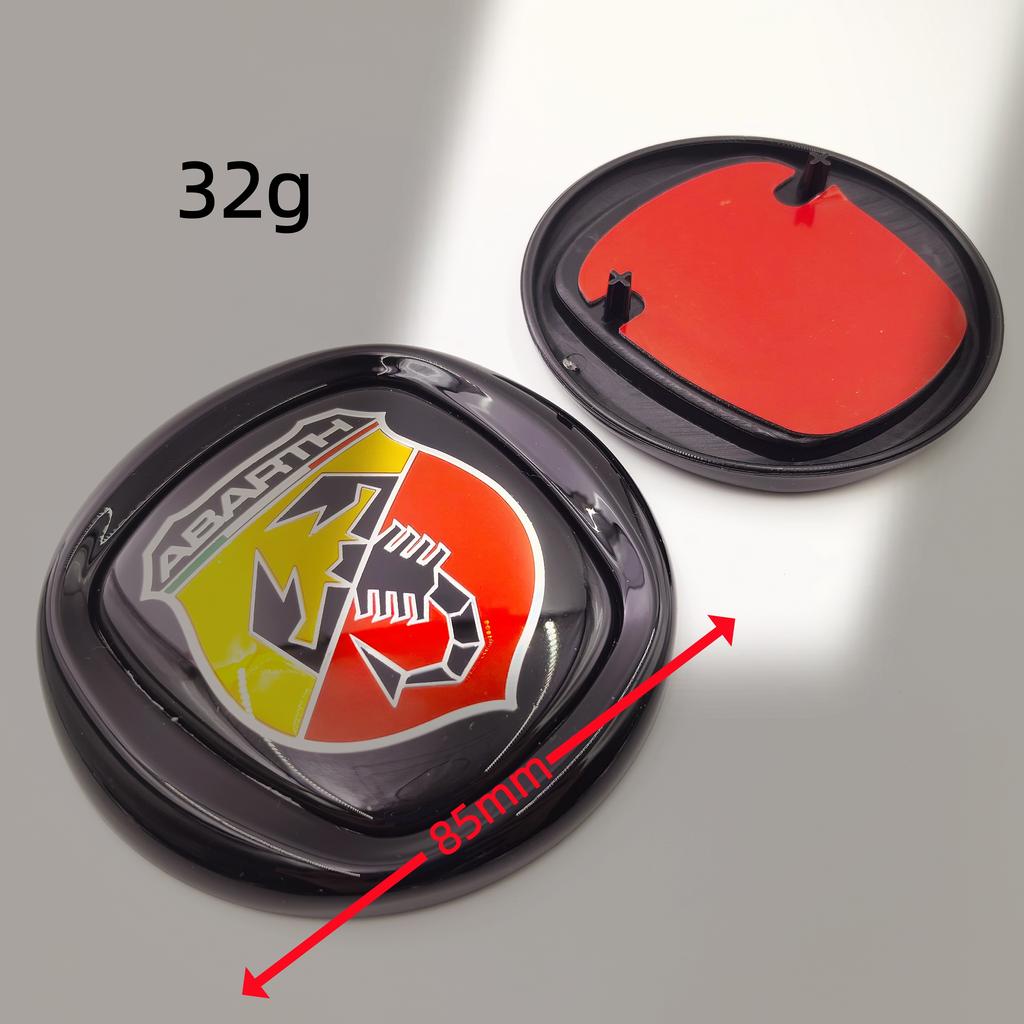 Car emblem 85mm 8.5cm Car Front Hood Emblem badge Rear Trunk Emblem Badge Front Hood Rear Emblem for fiat 500 Abarth