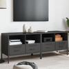 VidaXL TV Furniture 2 Pcs, TV Cabinets with Legs, TV Stands with Storage Living Room, Black 843043