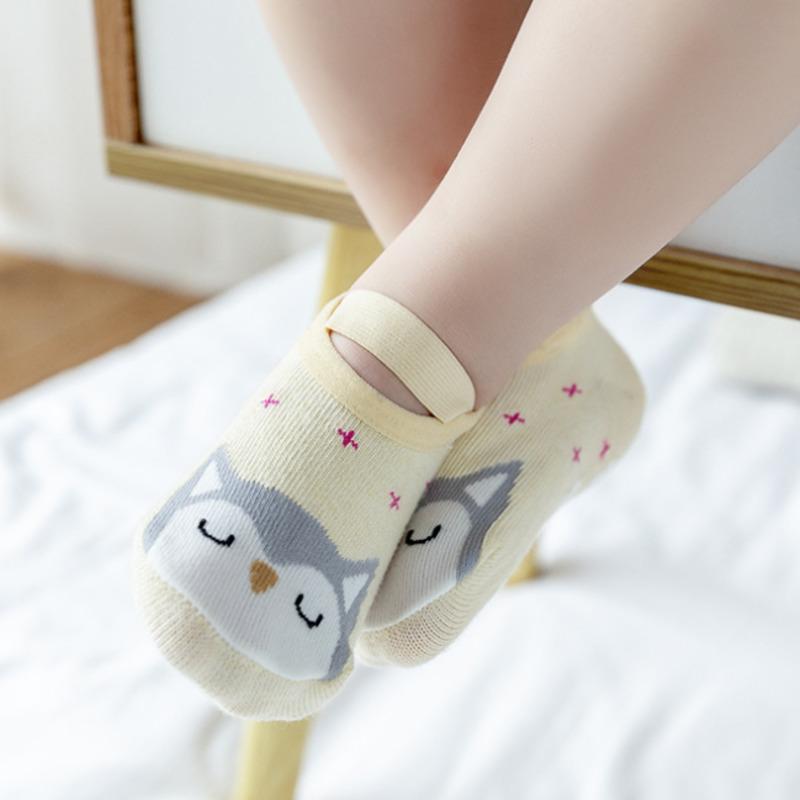 Baby Socks Slipper Girls Boys Newborn Accessories Anti Slip Kids Toddlers Gift Clothes Infant Children Bear Owl Stuff