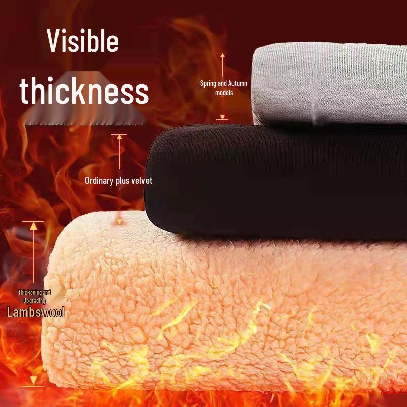 Herren Lammwoll-Fleece Kapuzenpullover mit Rundhalsausschnitt für den Winter - Dicke, Attraktive & Vielseitige Langarmjacke für Paare