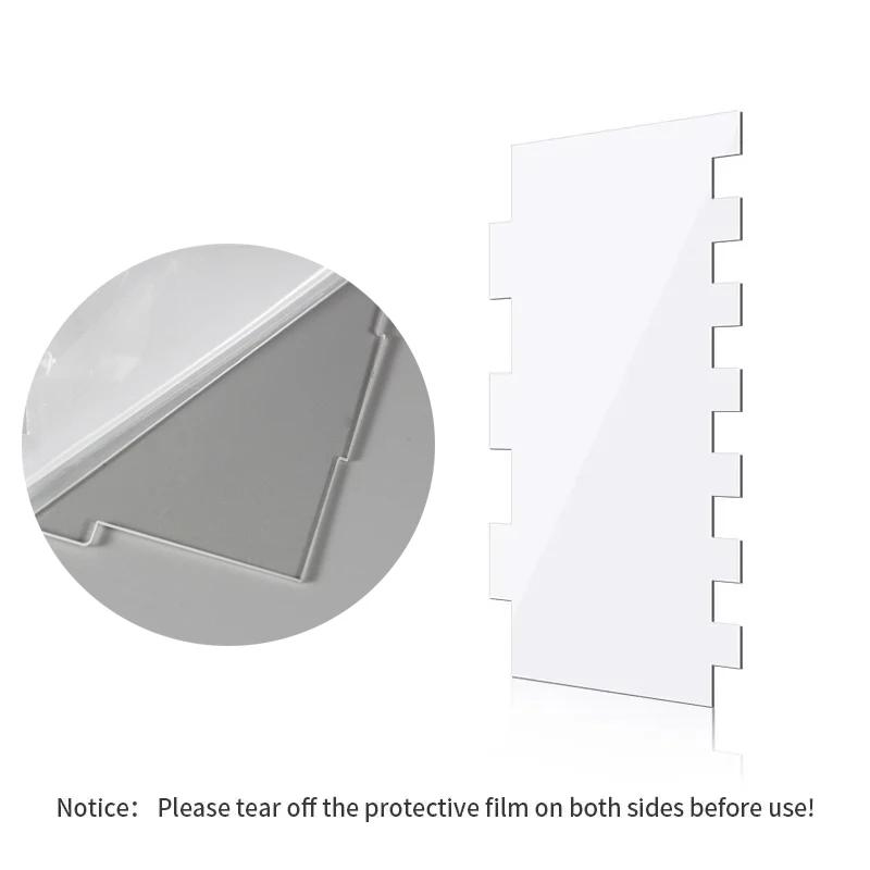 YOMDID 4/6PCS Cake Cream Scrapers Acrylic Cake Decor Saw Tooth Smoother Butter Cream Contour Pastry Dessert Making Baking Tools