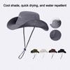 Waterproof Quick-drying Fishing Cap Wide Brim Bucket Hat Fashion Fisherman Hat  Hiking Climb