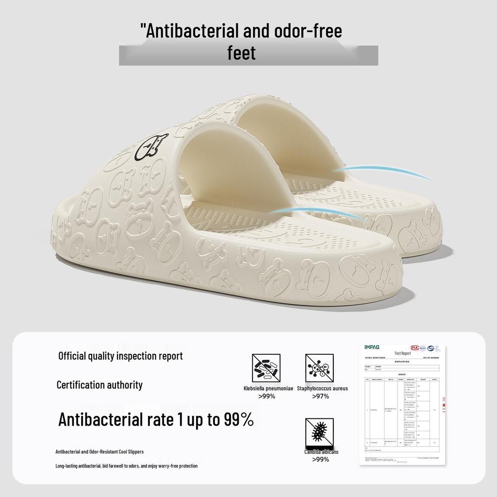 EVA Slippers: Women's Summer Couple Indoor, Thick Sole, Non-Slip, Cool, Men’s Plus Size 'Stepping On Clouds' Comfort