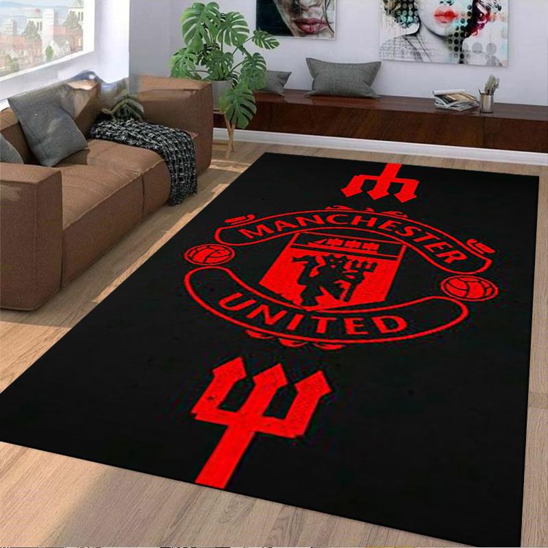 Tappetino per pavimenti design Manchester United, adatto come tappetino antiscivolo per il soggiorno o il divano della camera da letto