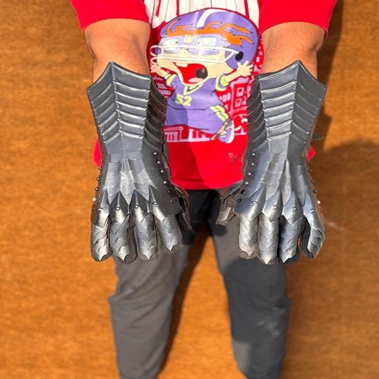 40,64 cm Nazgulova rukavice Středověký Temný rytíř Pár Ultimátní Halloweenský Vánoční dárek