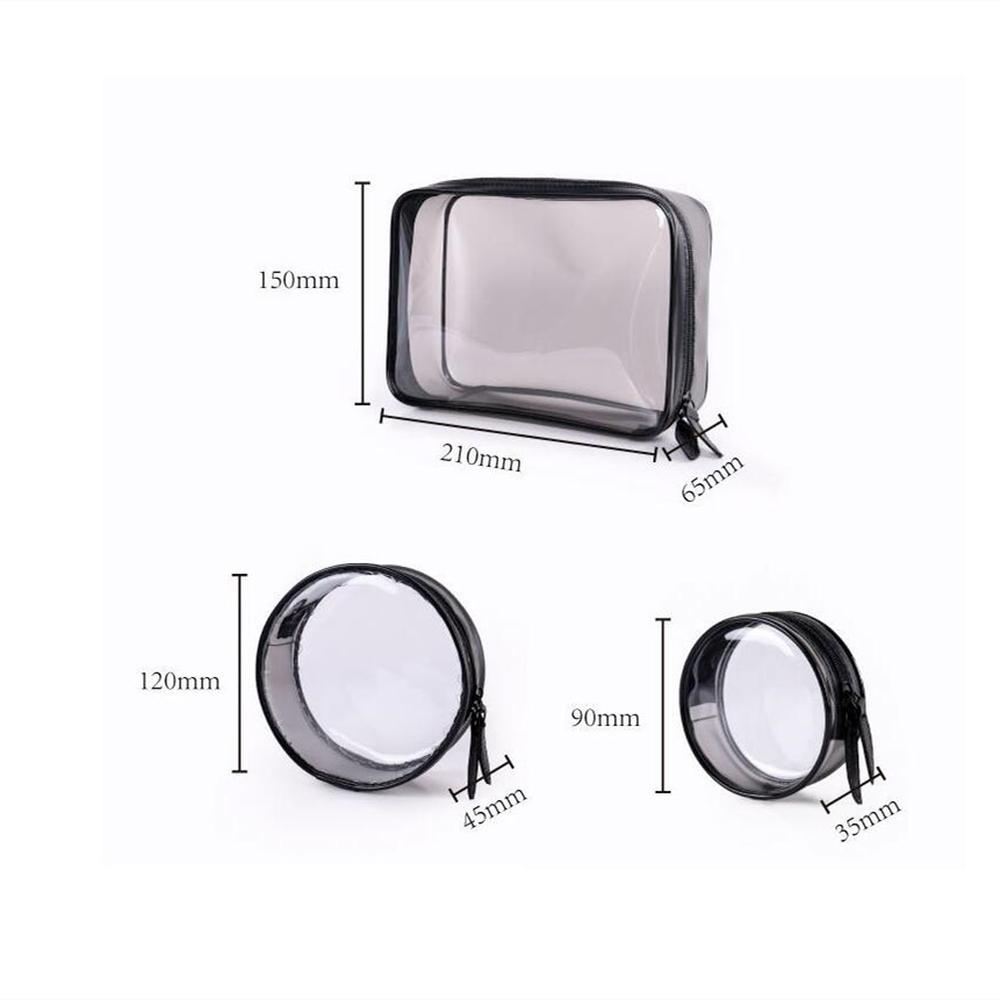 Průhledná kosmetická taška z PVC pro ženy Ekologické cestování Neceser Pouzdro na mytí toaletních potřeb Cestovní taštičky na make-up