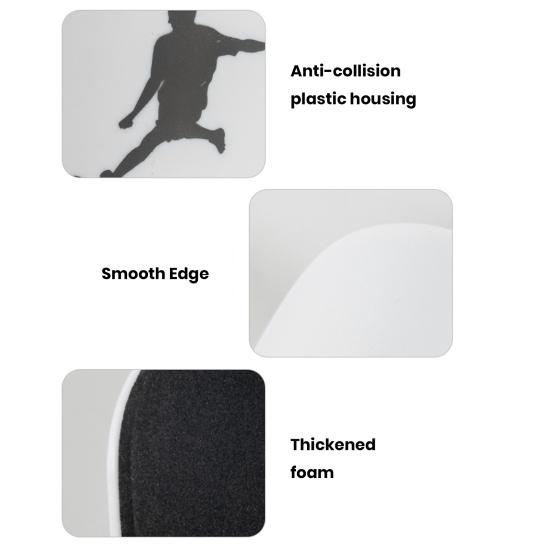 1 Pair Mini Soccer Shin Guards Anti-slip Kids Teens Adults Soccer Players Miniature